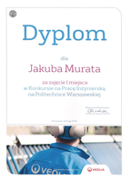 Zwycięstwo studenta Wydziału MEiL Jakuba Murata w konkursie Veolia Energia Warszawa i Politechniki Warszawskiej na pracę inżynierską o tematyce ene... Zwycięstwo studenta Wydziału MEiL Jakuba Murata w konkursie Veolia Energia Warszawa i Politechniki Warszawskiej na pracę inżynierską o tematyce ene...
