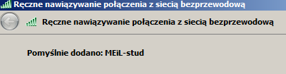 5-Ręczne nawiązywanie połączenia z siecią bezprzewodową