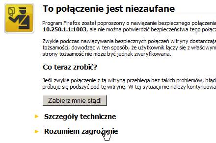 8-Niezaufane połączenie